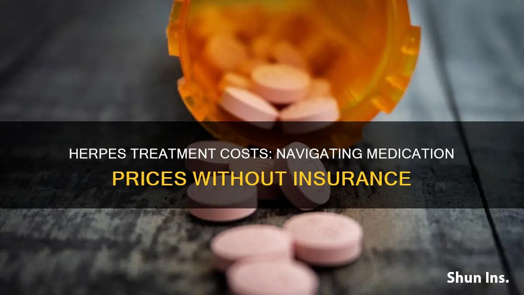 how much is herpes medication without insurance