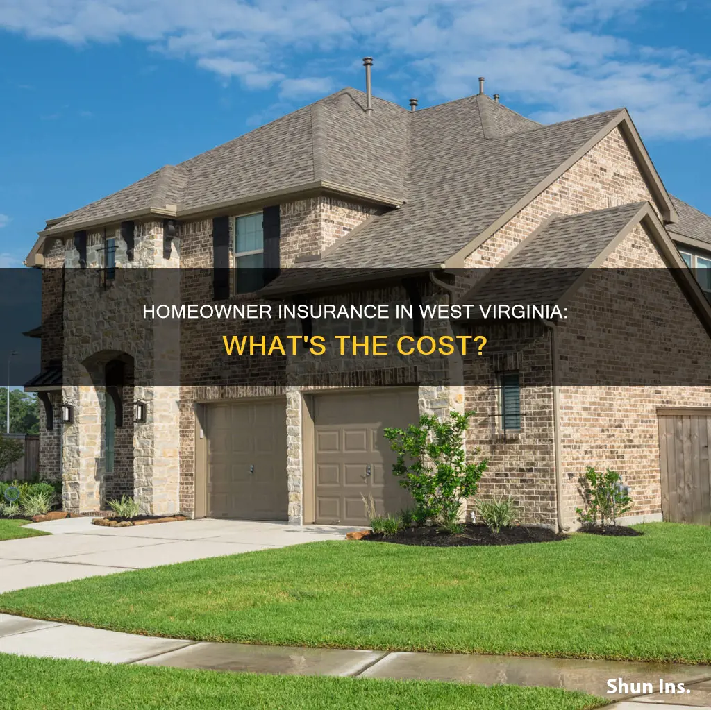 how much is homeowner insurance in west virginia