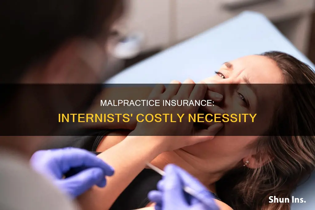 how much is internist medical malpractice insurance