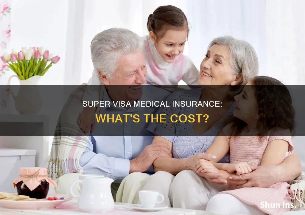 how much is medical insurance for super visa