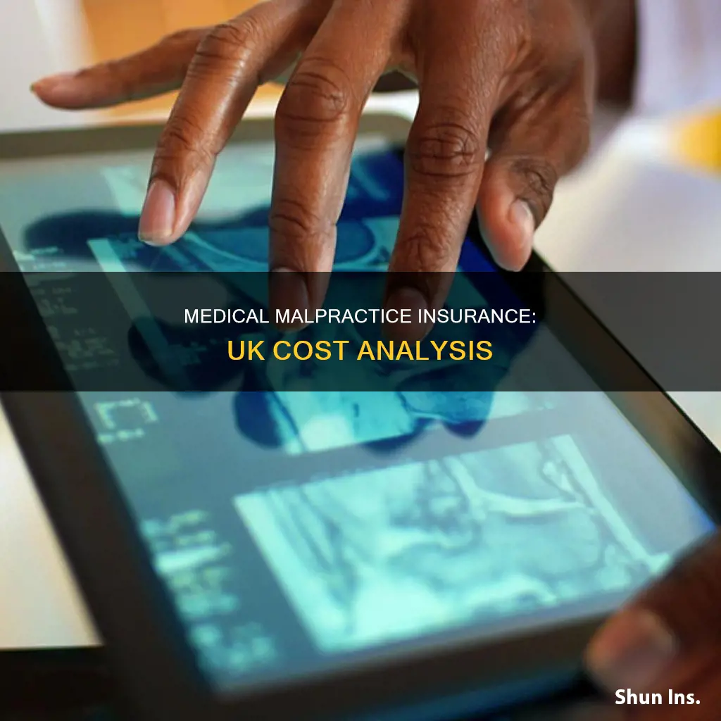 how much is medical malpractice insurance uk