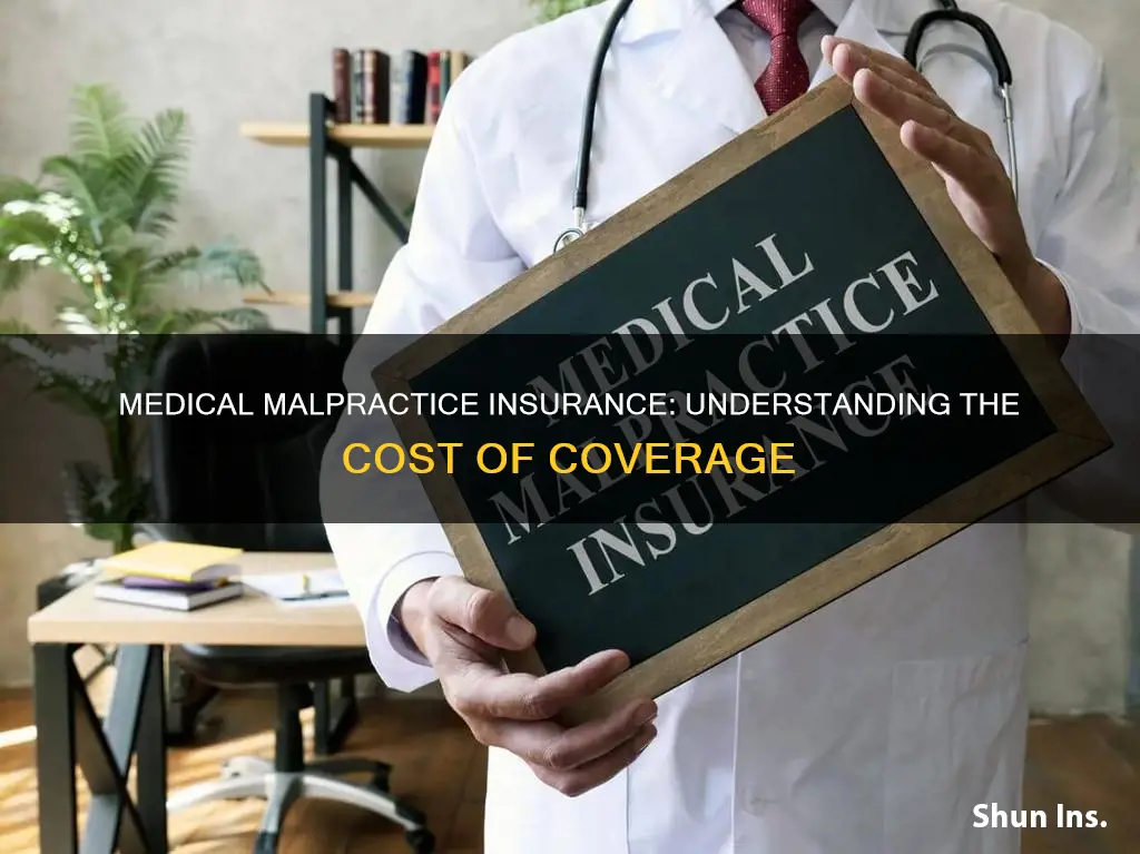 how much is medical malpractice insurance