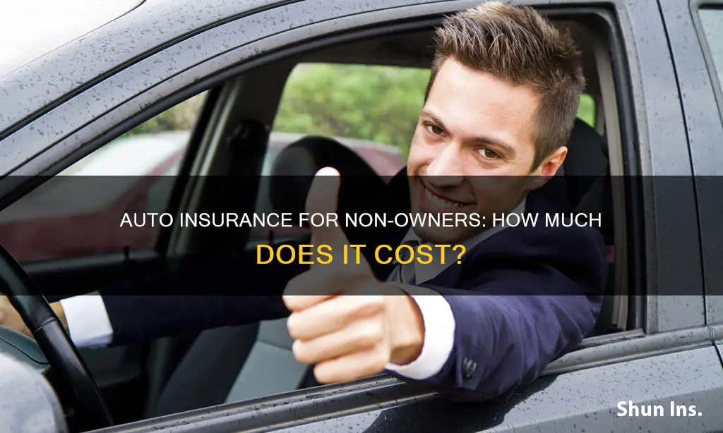 how much is non owner auto insurance