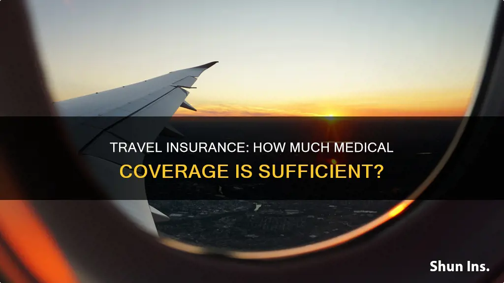 how much medical is enouch for travel insurance