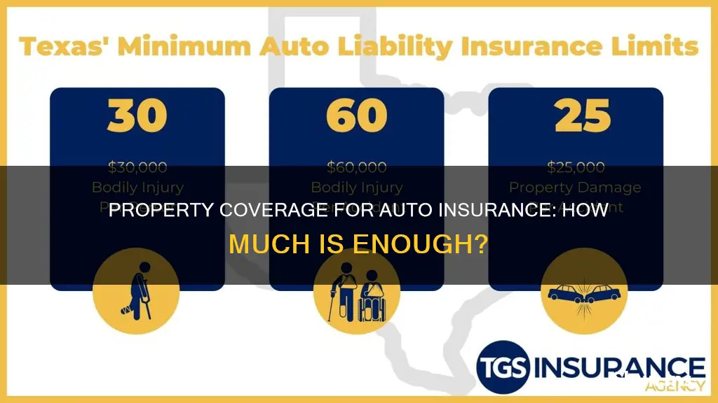 how much property coverage for auto insurance