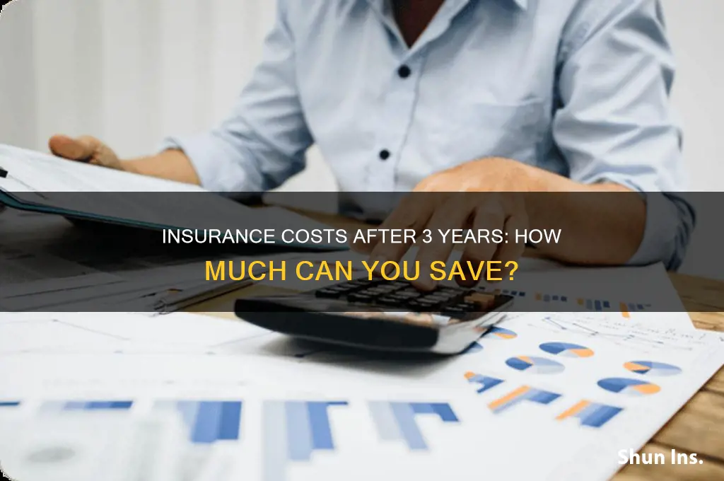 how muxh does insurance decrease after 3 years of driving