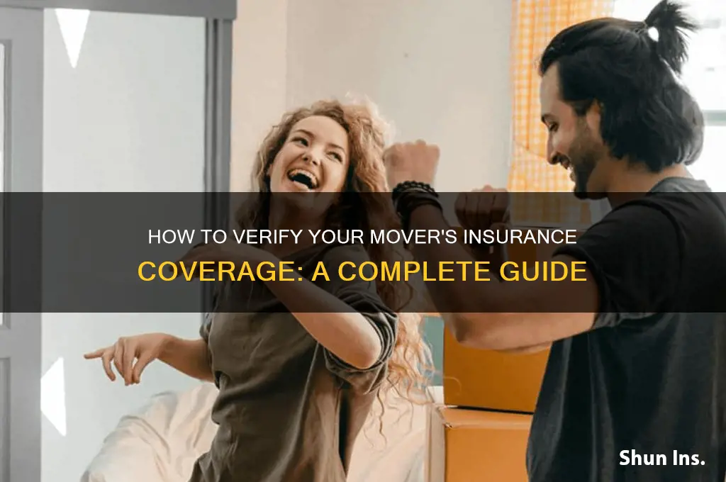 how o tell if mover is insured