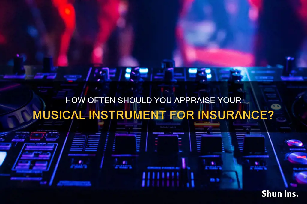 how often appraise musical instrument for insurance