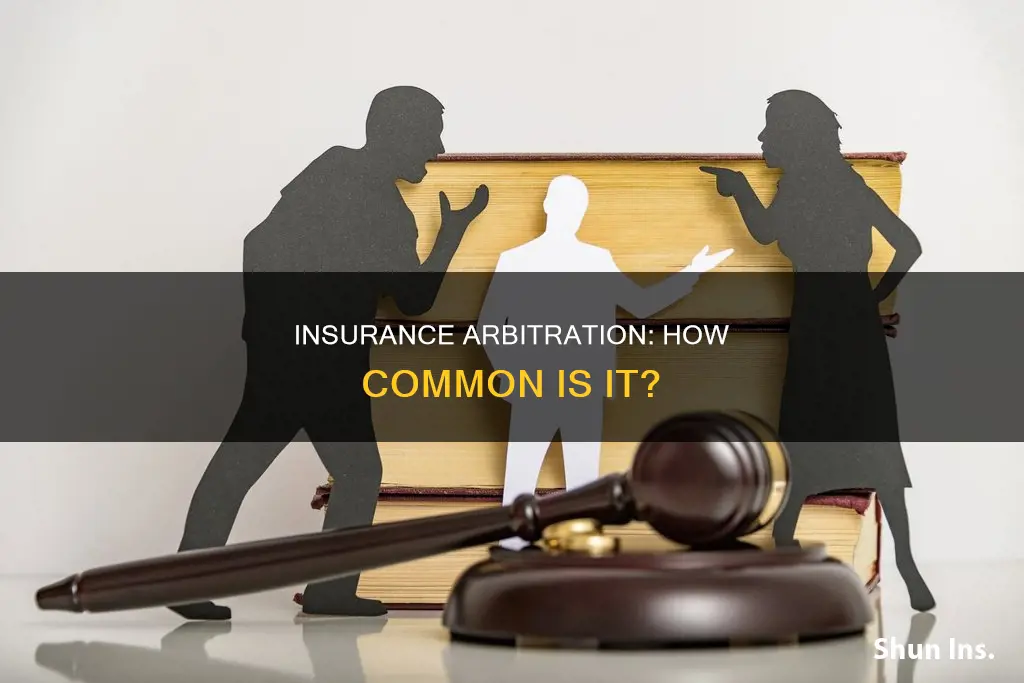 how often do insurance cases go to arbitration