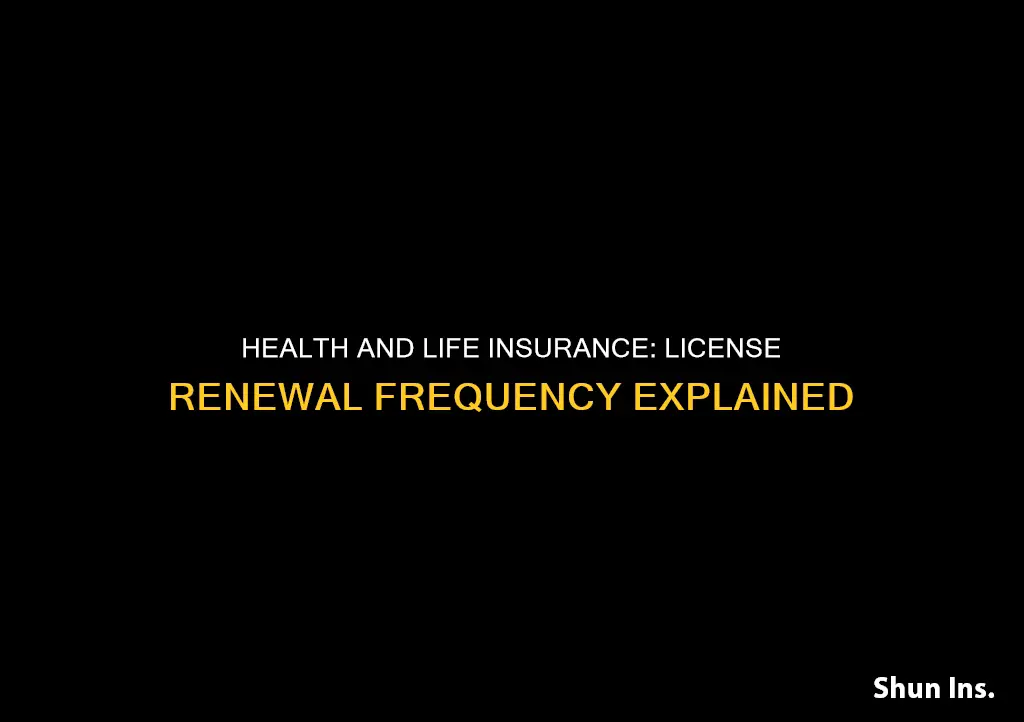 how often do you renew health and life insurance license