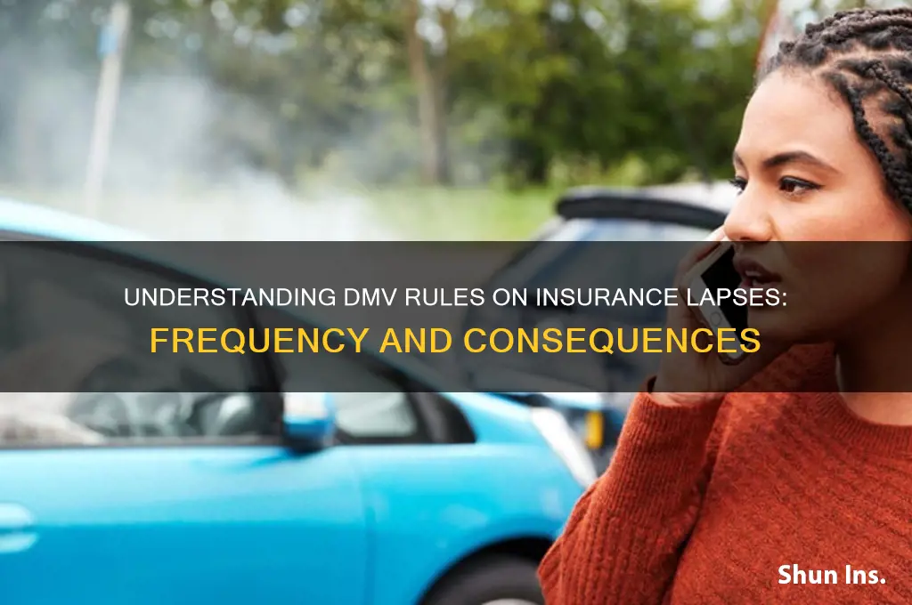 how often does dmv allow for insurance lapse