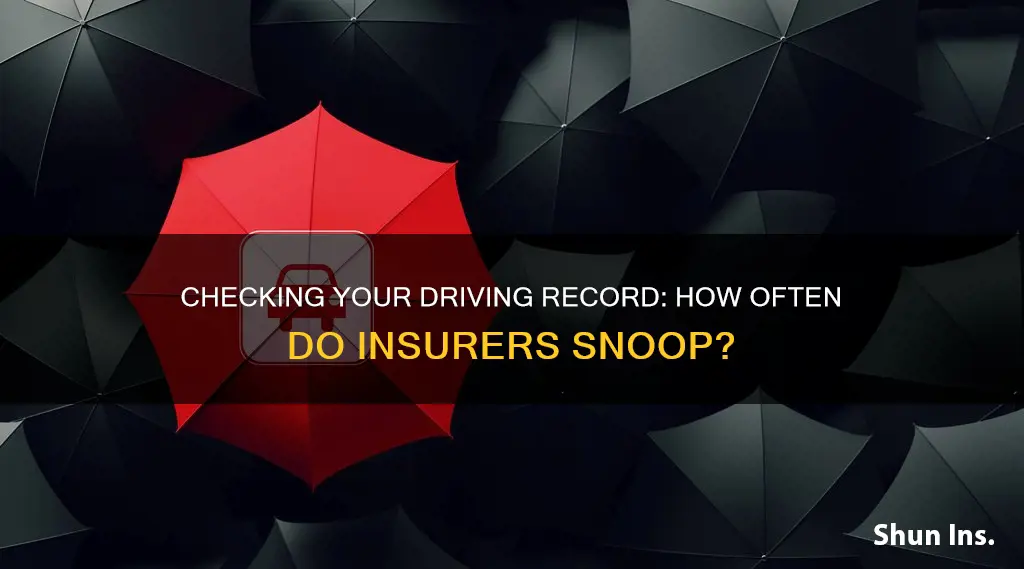 how often does insurance check driving record