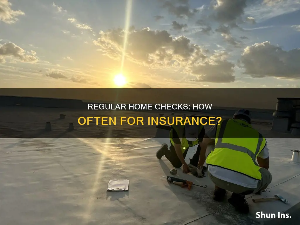 how often should a house be checked for insurance purposes