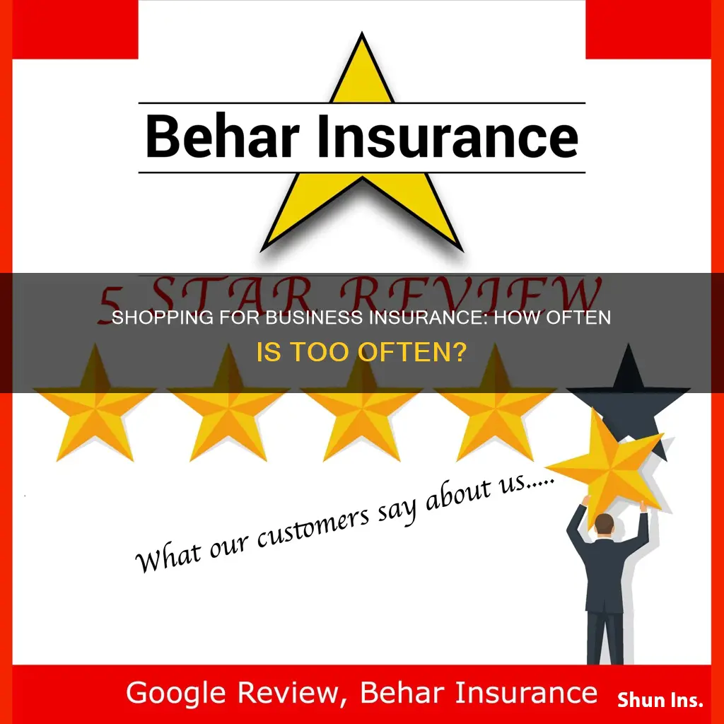how often should I shop my business insurance agent