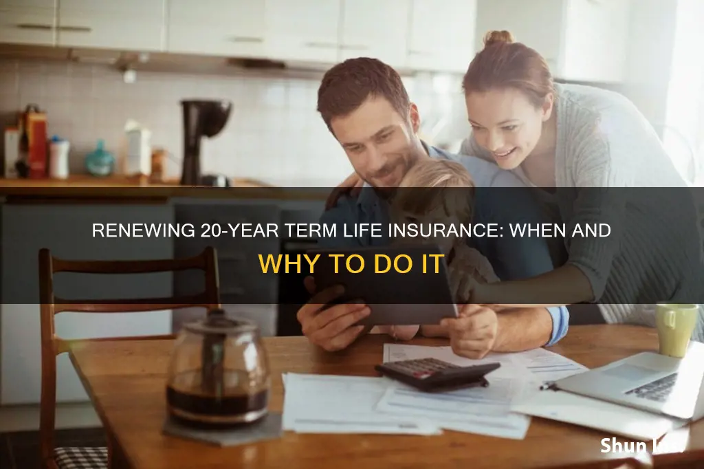 how often should you renew 20 year term life insurance