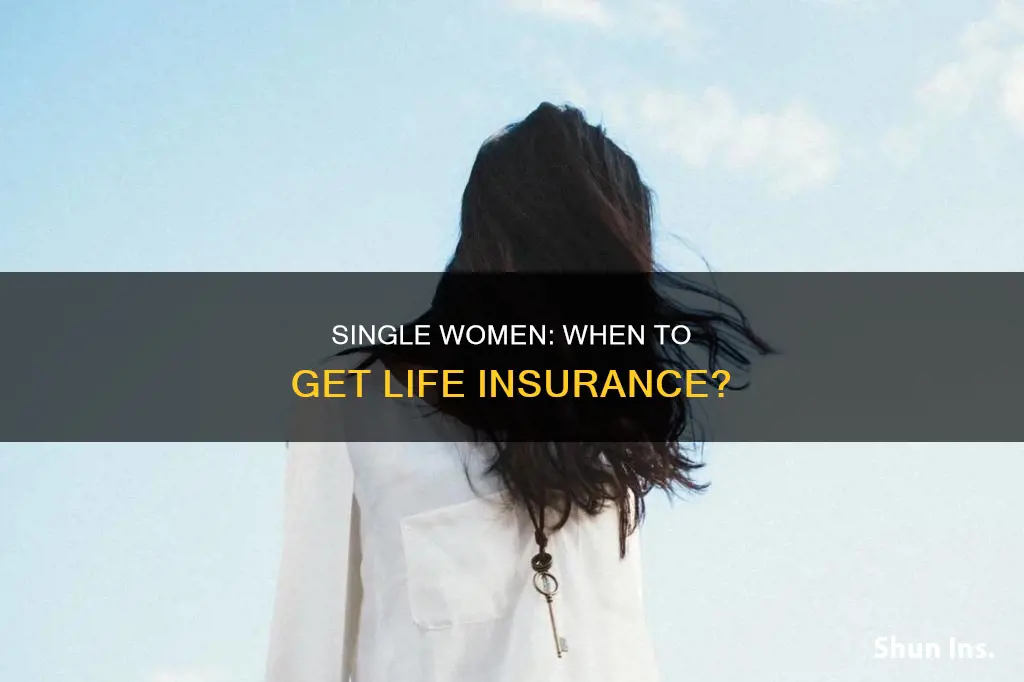 how old should a single female have life insurance