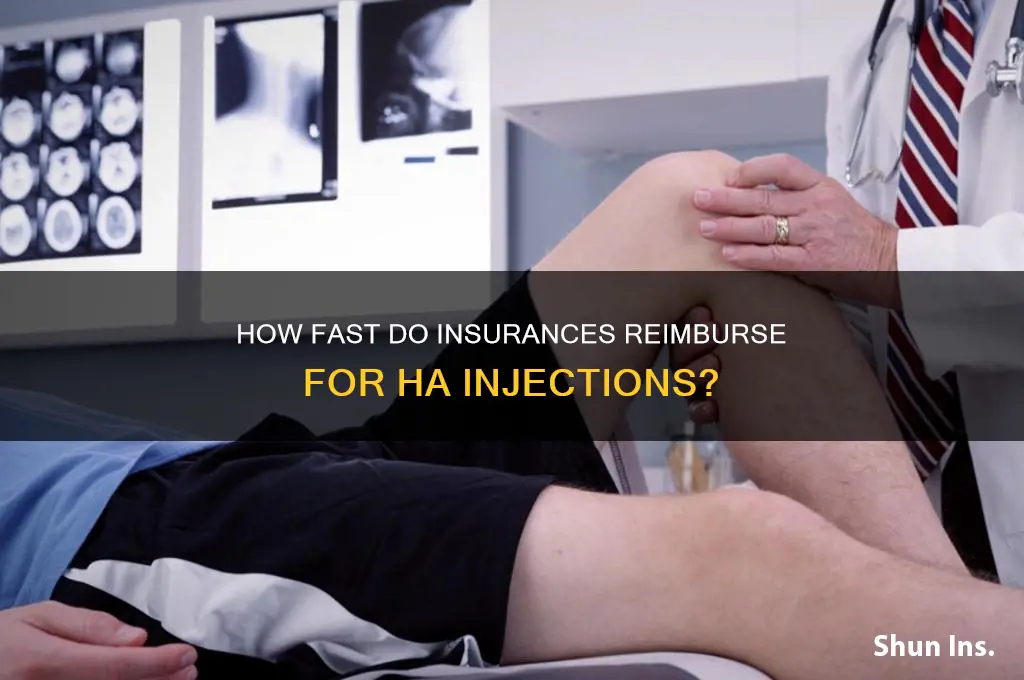 how quickly do insurances reimburse for ha injections