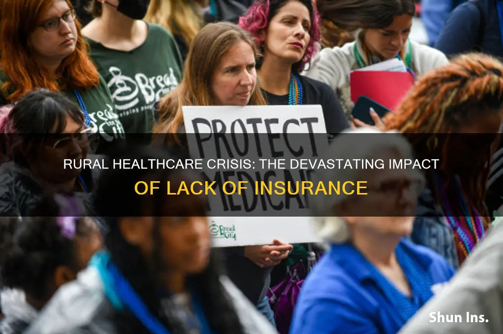 how rural areas suffer from no insurance healthcare