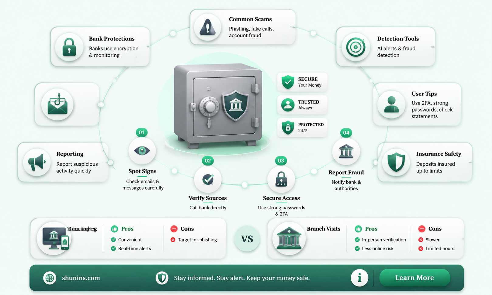 are banks insured against scams