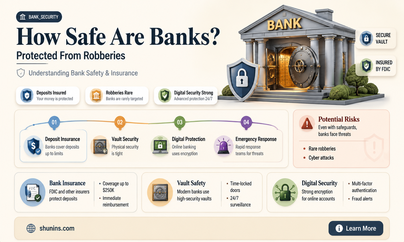 are banks insured against robbery