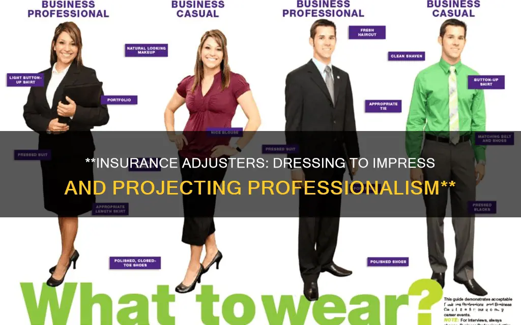 how should insurance adjusters dress