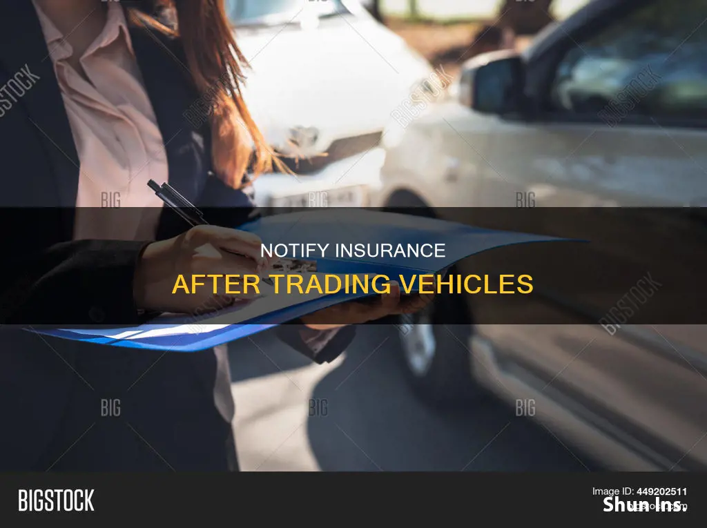 how soon after trading vehicles must you notify insurance