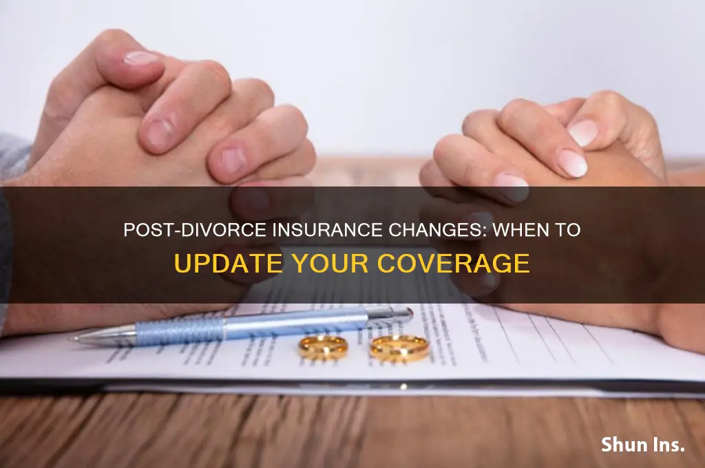 how soon do you have to remove insurance after divorce