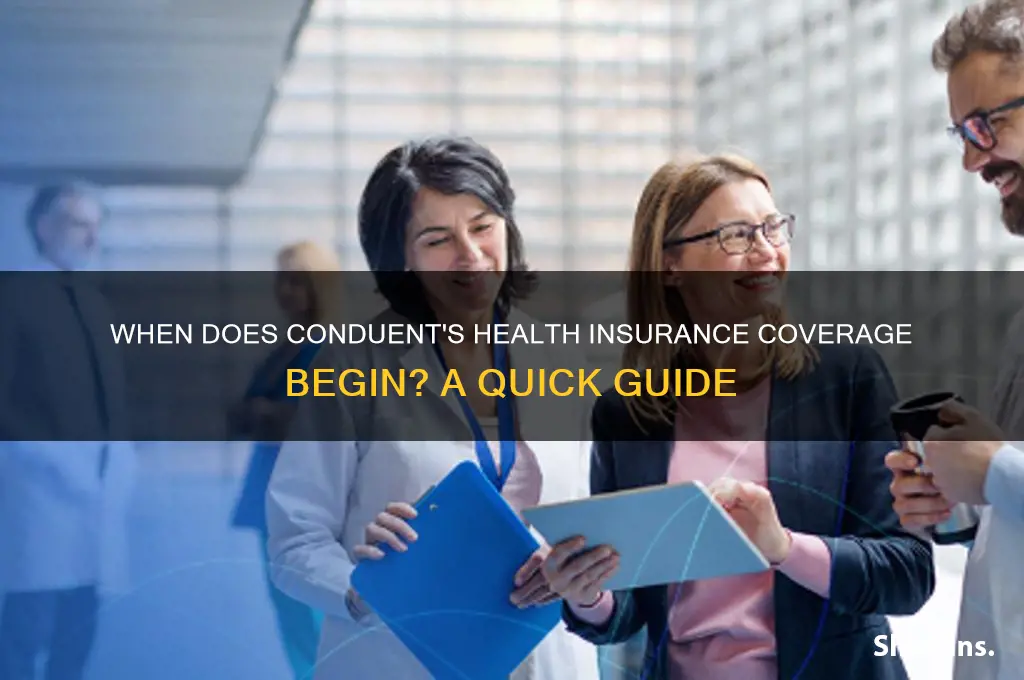 how soon does health insurance start at conduent