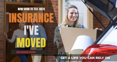 When to Inform Your Auto Insurer About Your Move