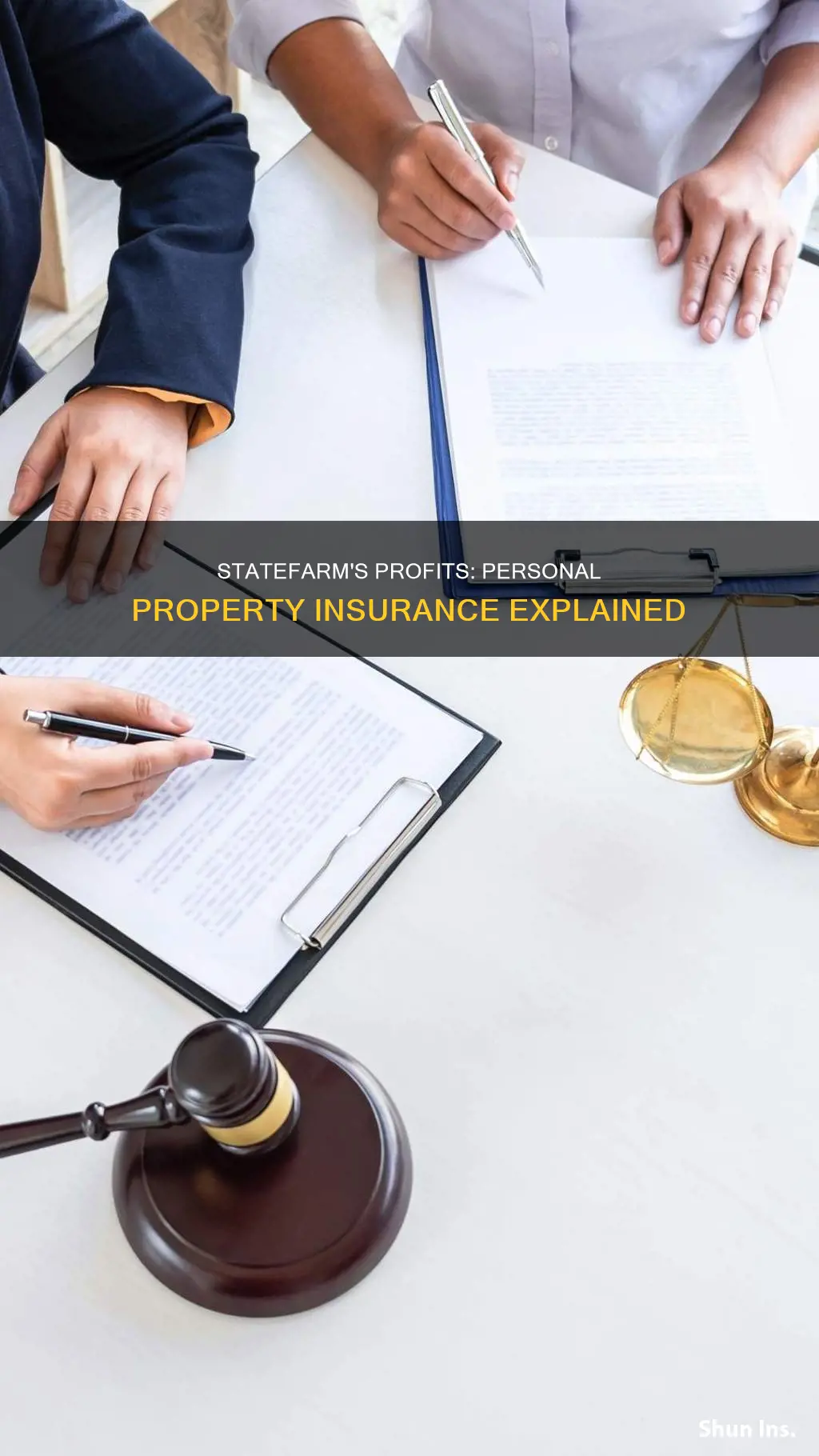 how statefarm make money of personal property insurance