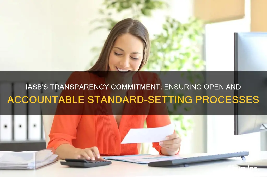 how the iasb insures its process is transparent