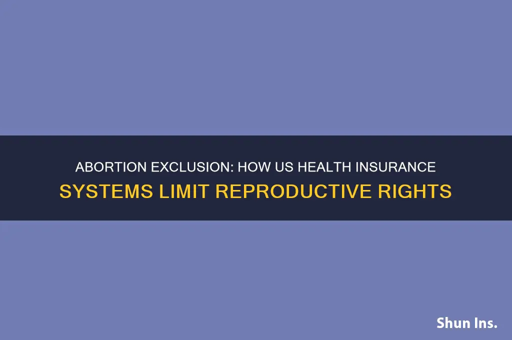 how the us health insurance system excludes abortion