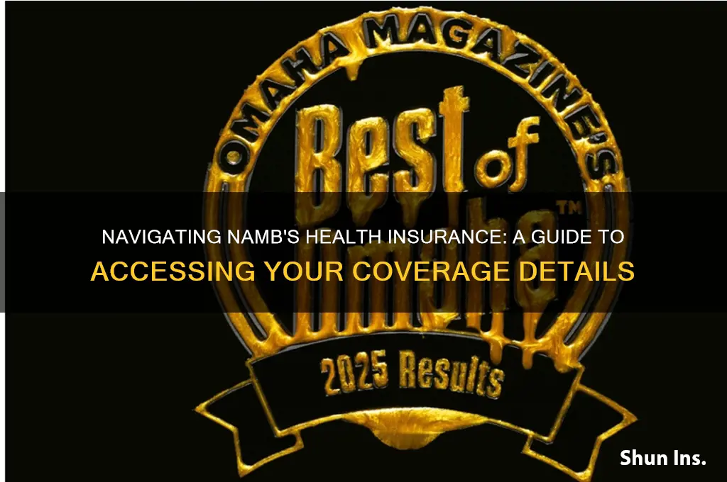 how to access health insurance info in namb