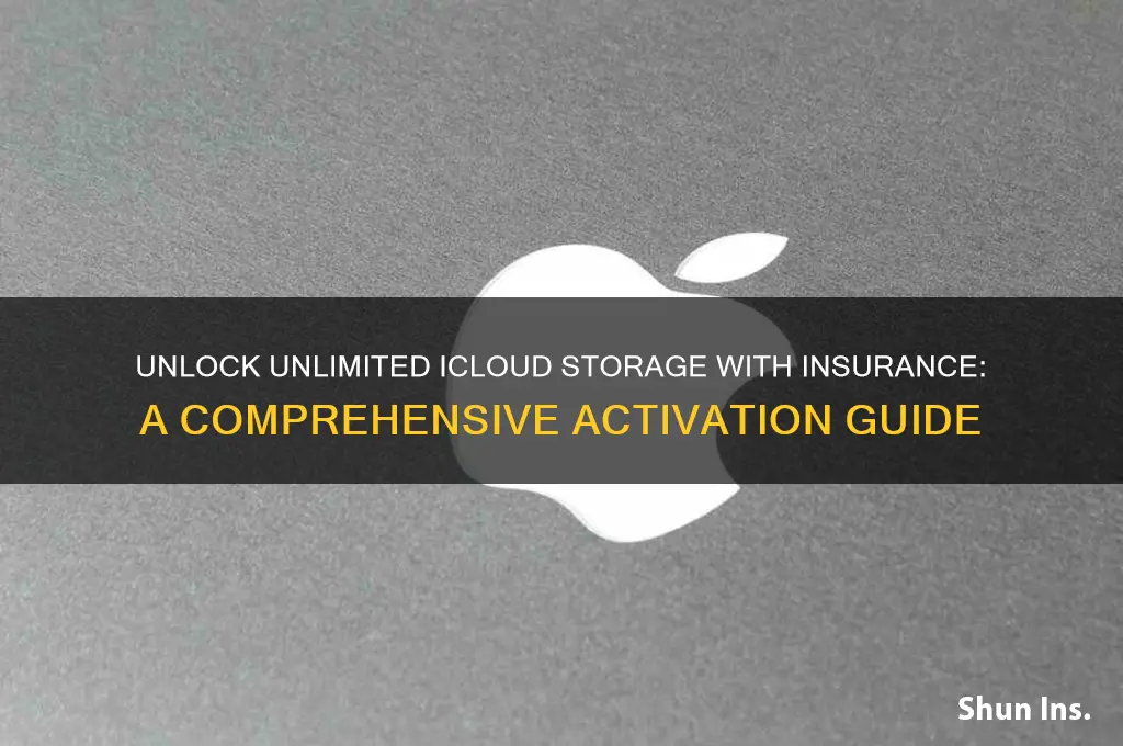 how to activate unlimited icloud storage with insurance