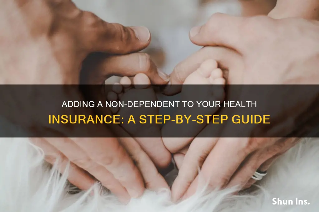 how to add a nondependent to health insurance