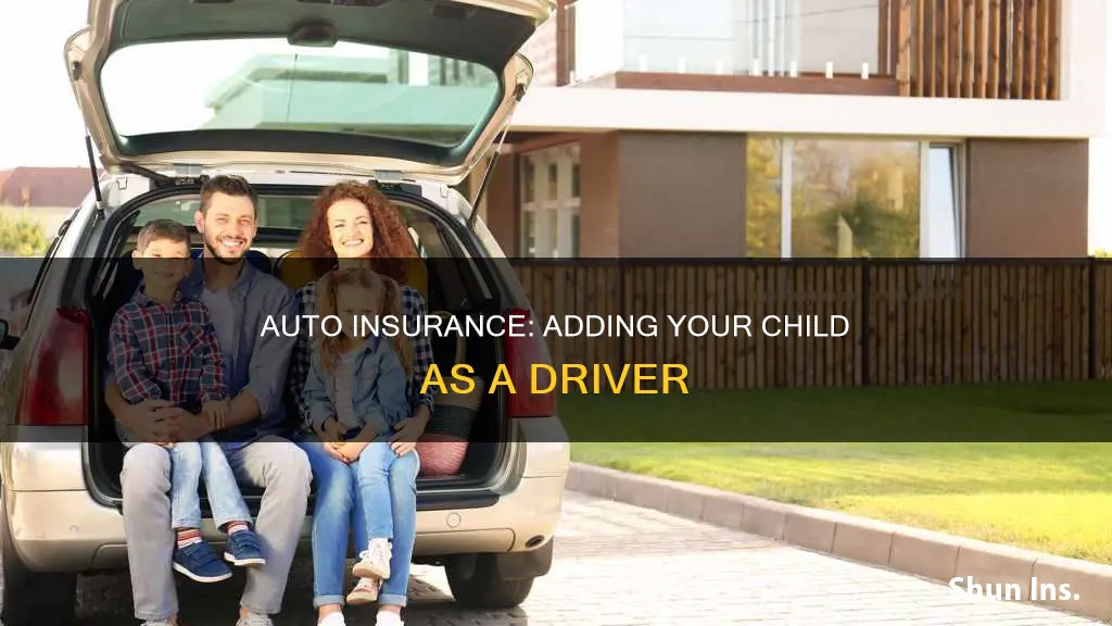 how to add child to auto insurance