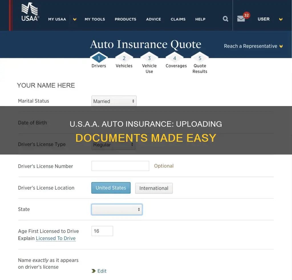 how to add documents for usaa auto insurance