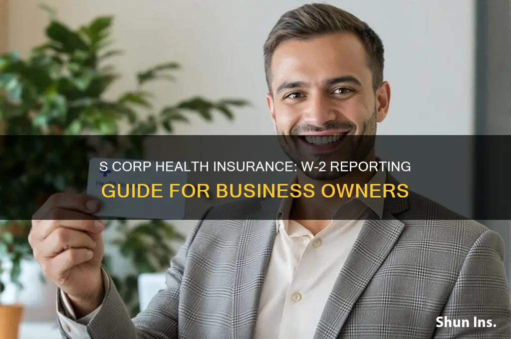 how to add s corp health insurance on w2