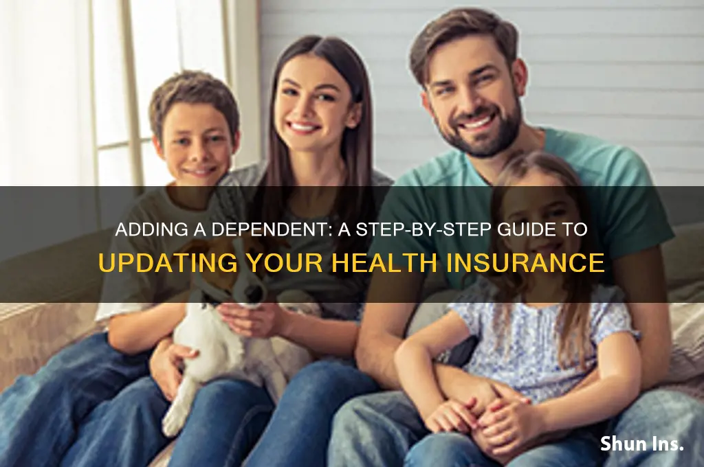 how to add someone on your health insurance