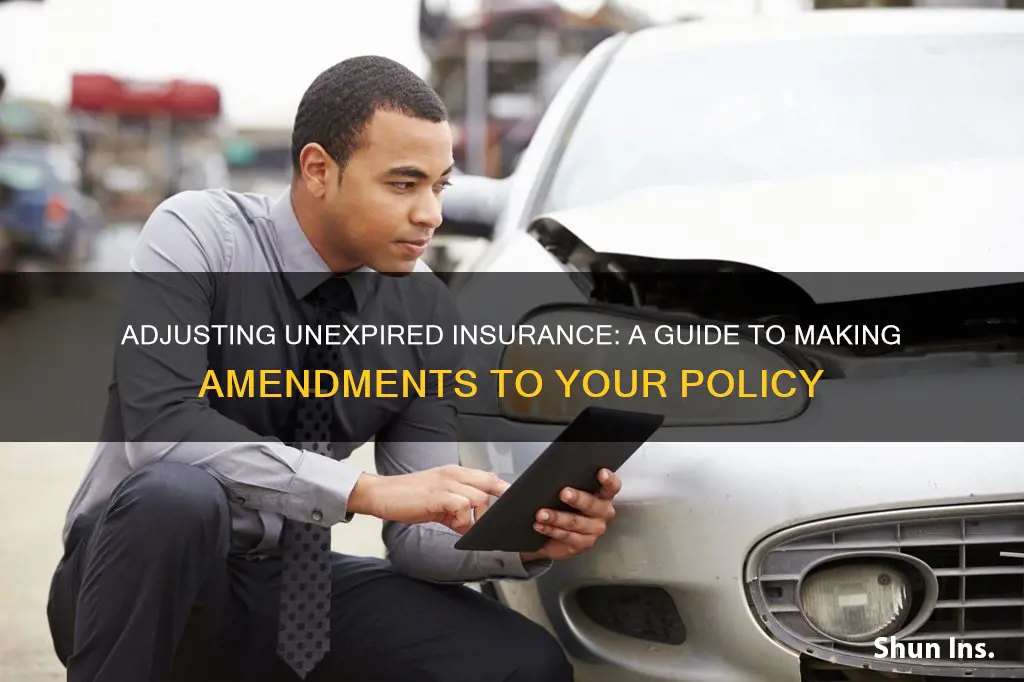 how to adjust unexpired insurance