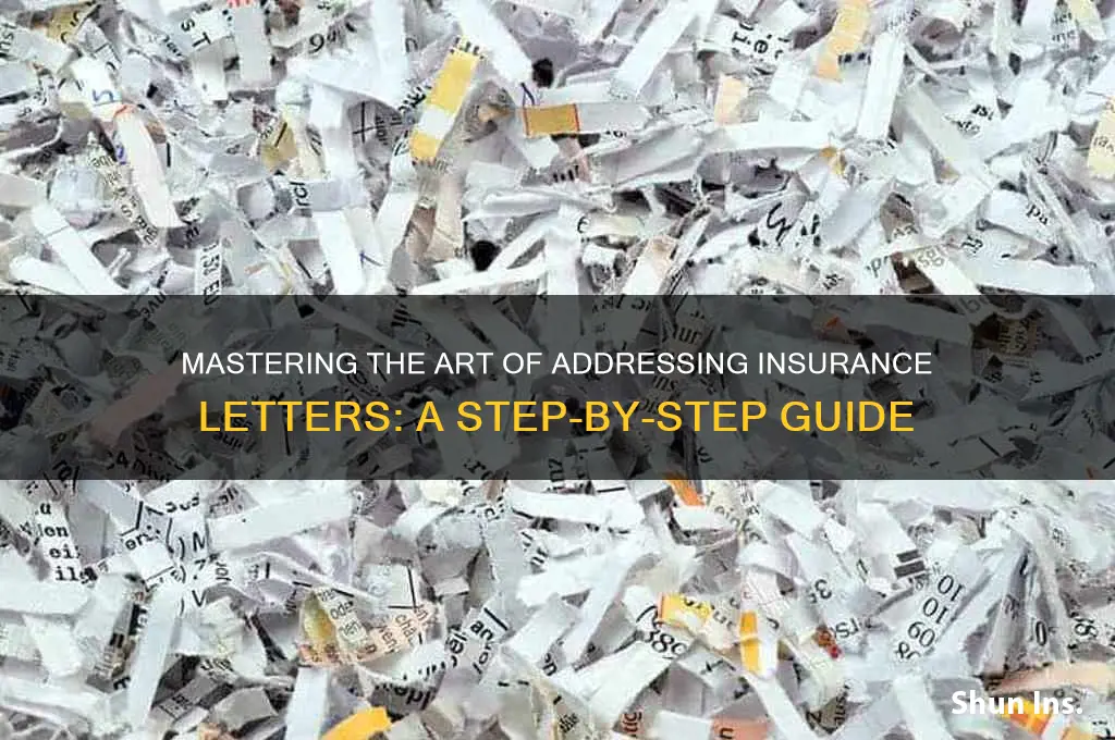 how to adres letter to insurance