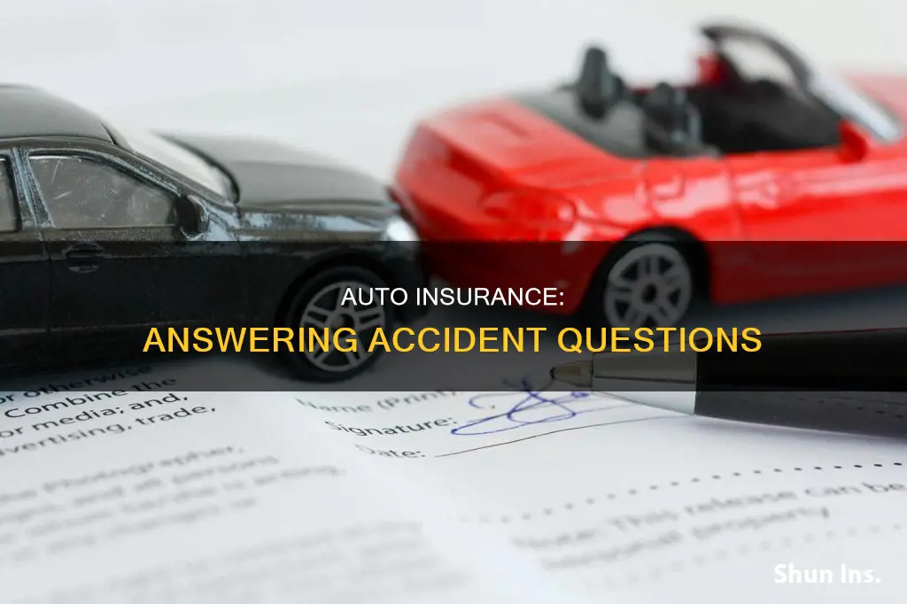 how to answer auto insurance accident question