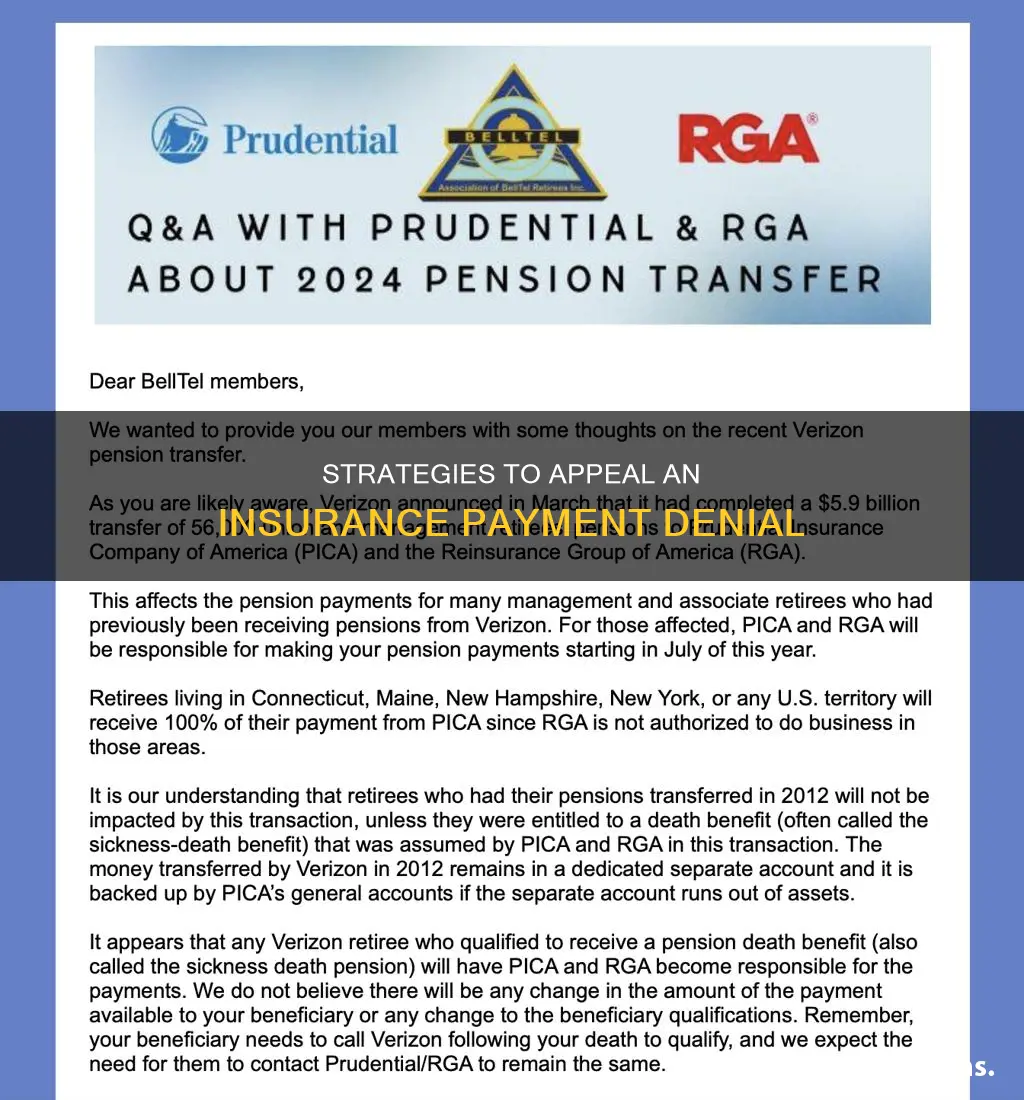 how to appeal an insurance payment