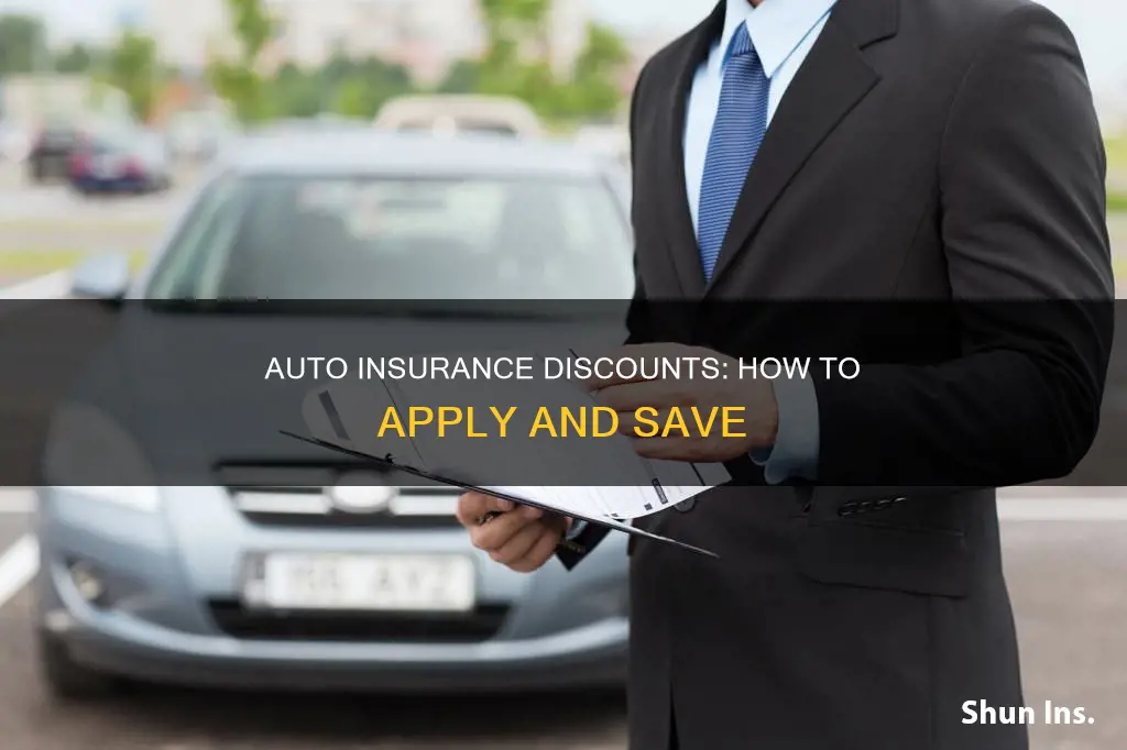 how to apply for an auto insurance discount