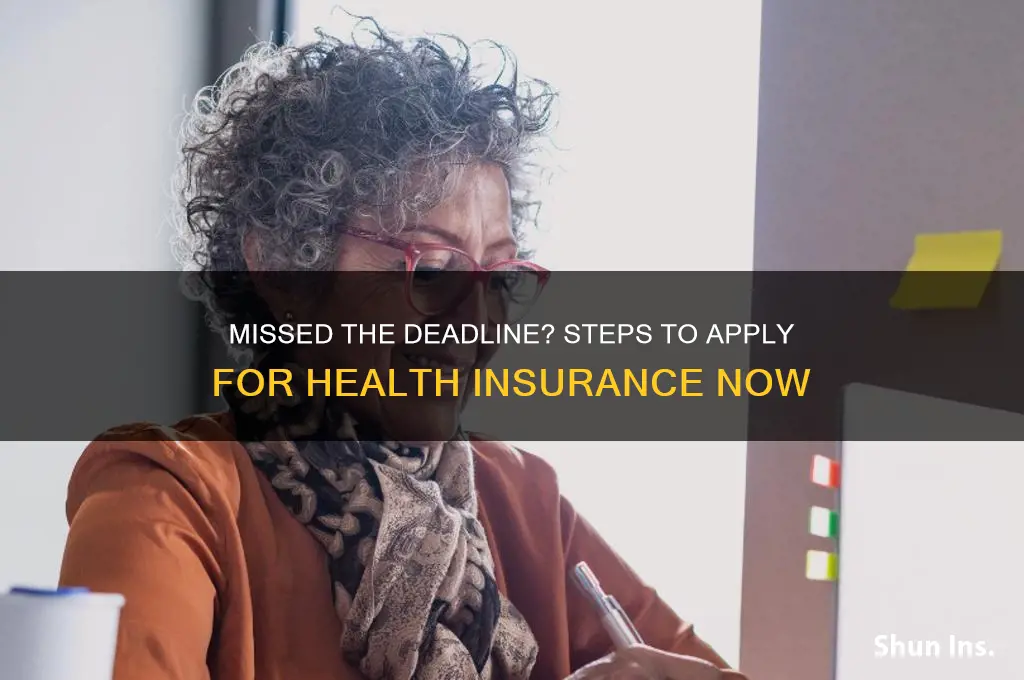 how to apply for health insurance after deadline