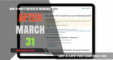 Post-March 31 Health Insurance: A Step-by-Step Application Guide