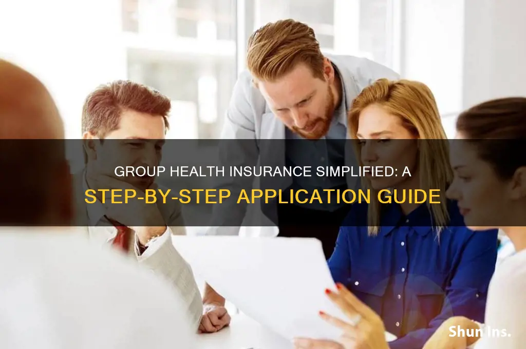 how to apply for health insurance as a group