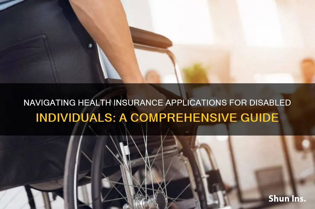how to apply for health insurance if you are disabled