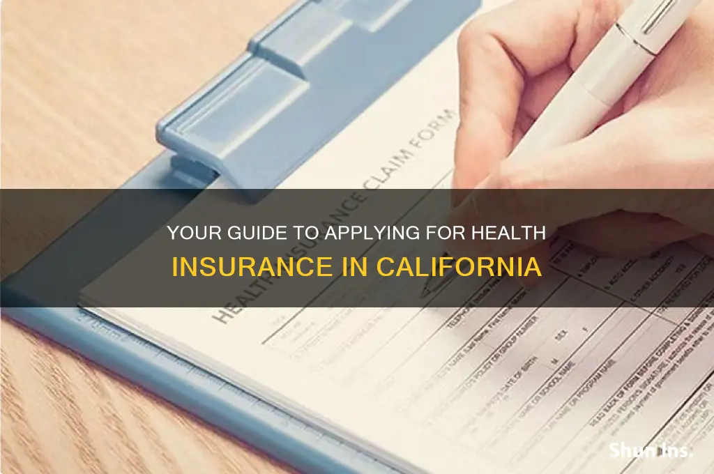 how to apply for health insurance in california
