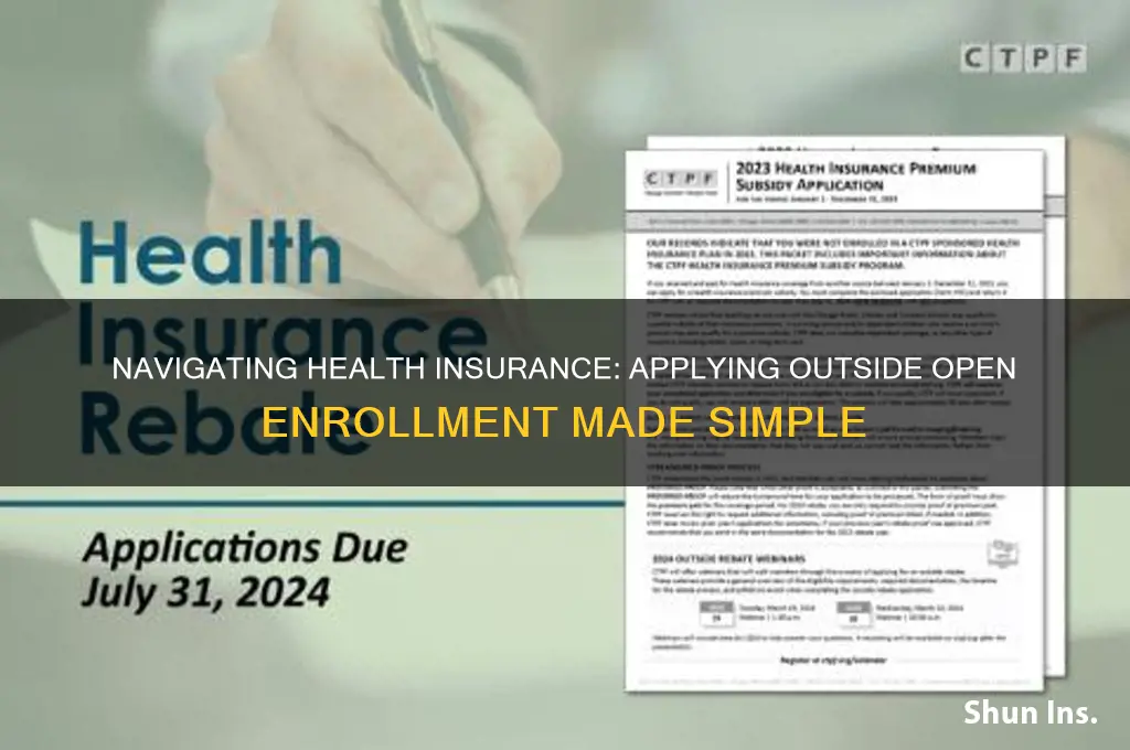 how to apply for health insurance outside of open enrollment